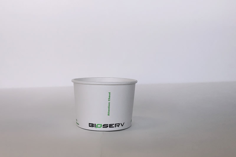 8oz. White Bioserv Soup Cup BPI